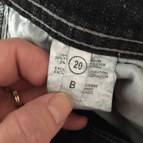 Be Girl Butt Lifter Jeans Dark Wash Size 20 Plus Size Jeans - Picture 4 of 5